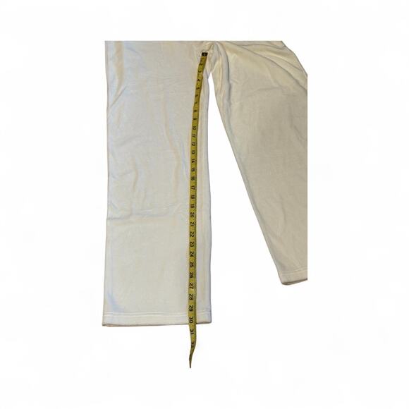 Jones New York Signature Medium Cream Velour track suit set snap front jacket - Picture 10 of 10